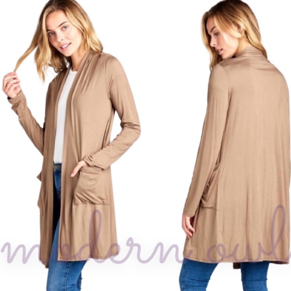 Long sleeve cardigan with pockets